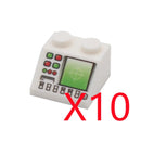 MOC City Building Blocks Character Accessories Mini Brick Audio Computer Brick Control Center Radar Keyboard Pattern Toy K037