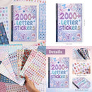 2000+ Pcs Alphabet Sticker for Journaling Fun Colorful Craft Letter Stickers for Junk Journal Scrapbooking Supplies Ideal DIY D