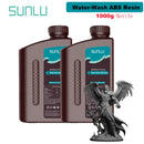 SUNLU 2KG Water Washable / Water Washable ABS Resin Resin 1000G/Bottle 405nm Rapid UV-Curing Photopolymer Resin For LCD 3D Print