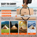 SucceBuy Canvas Bell Tent 4 Seasons 3m/6m Yurt Tent Canvas Tent for Camping with Stove Jack Breathable Tent Holds up to 4 People