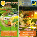 The Moonveil | Crackle Glass Solar Garden Stake Lights