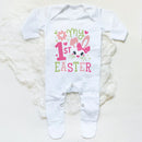My 1st Easter Baby Bodysuit Babygrow Sleepsuit Rabbit Print Baby Coming Home Hospital Outfit Clothes Infant Easter Party Romper
