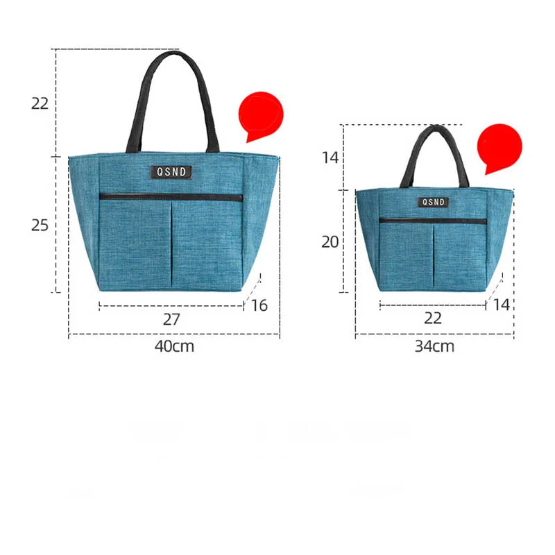 Lunch Bag 2023 New Fashion Kid Women Men Thermal Insulation Waterproof Portable Picnic Insulated Food Storage Box Tote Lunch Bag