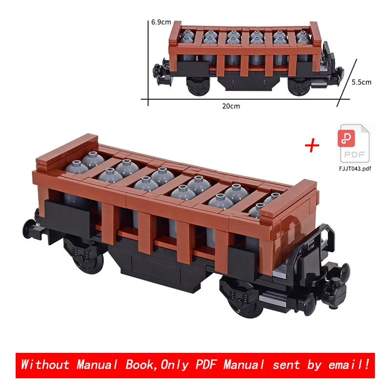 MOC City Creative Idea Technical Train Base Wheel Carriage Building Blocks Bricks Assembled DIY Toys for Kids Christmas giftS