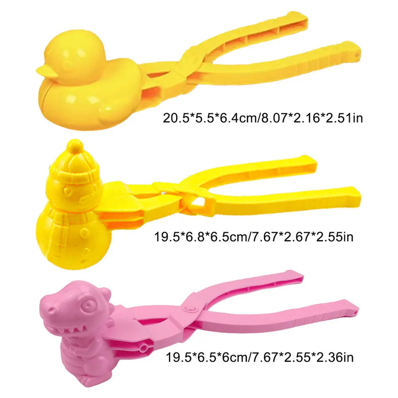 2/3/4PCS Duck Rice Mold DIY Sushi Molds Snowball/Rice Ball Maker Clip with Handle Cute Animal Rice Shaper Winter Snow Toys