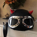 20 Pairs of E-bike Helmets Suction Cup Decoration Motorbike Helmets Male and Female Models Devil Horns Decoration