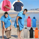 Quick-drying Changing Robe Quick Dry Bathrobe Hooded Absorbent Bath Towel Swimming & Fitness Super Absorbent Bathrobe