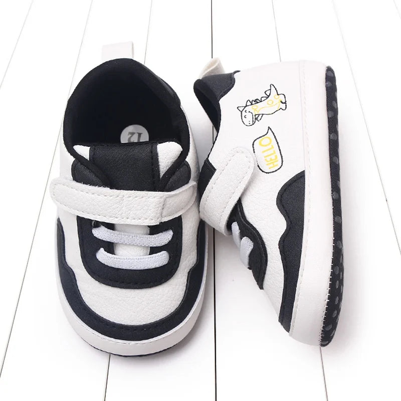 Spring Baby Sports Shoes Sneakers Newborn Boys Girls Cartoon Print First Walkers Infant Toddler Anti-slip Baby Pre-walkers Shoes