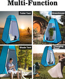 Tragbares Sichtschutz-Duschzelt, wasserdichter Umkleidekabinen-Unterstand für Camping, Wandern, Strand, Toilette, Dusche, Badezimmer