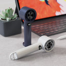 Mini Handheld Fan Portable Hook Turbo Fan Usb Rechargeable Led Display Screen Summer Cooling Outdoor Desktop Camping ElectricFan