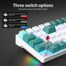 RK ROYAL KLUDGE RK71 Tri-mode Mechanical Keyboard 2.4G Wireless Bluetooth RGB Backlit Hot-swappable Gamer Keyboard PBT keycaps