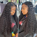 34 36 Inch Deep Wave Lace Front Human Hair Wig 13x6 HD Transparent Lace Frontal Wig Water Curly Wigs For Women Ueenly Hair