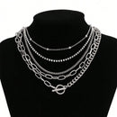 New Vintage Fashion Punk Crystal Chain Necklace For Women Female Boho Multilevel Hip Hop Jewelry Gift Wholesale New