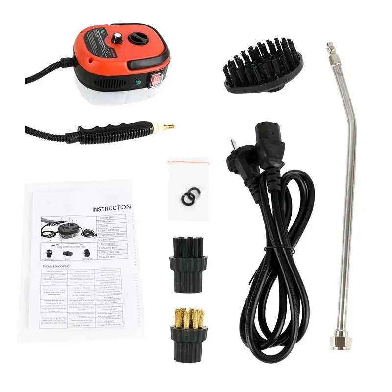 Steam Cleaner 2500W High Pressure Steam Cleaner Handheld High Temperature Steam Cleaner For Home Kitchen Bathroom Car Cleaning