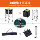 The Rally Caddy | Foldable 180-Ball Tennis Cart with Wheels