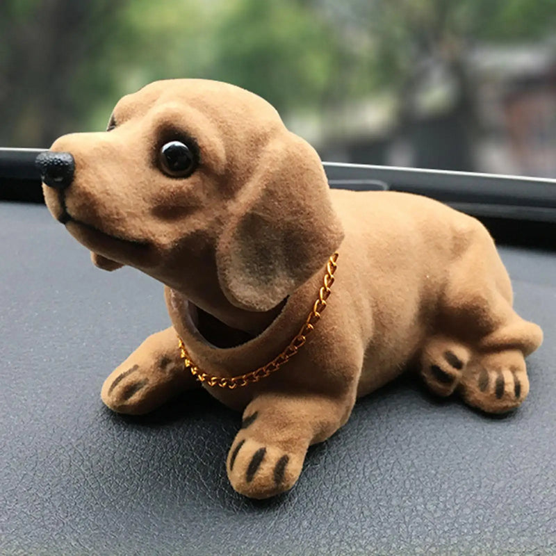 Bobble Head Dog Puppy Figurine Desktop Ornament Car Decoration Kids Toy