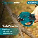 YOFIDRA 30MM Brushless Shearing Scissors 2 Gears Cordless Garden Fruit Tree Branch Pruning Power Tools For BL1850B 18V Battery