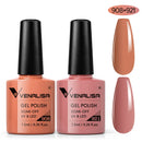 2pcs*7.5ml VENALISA Nail Gel Polish Glitter Gel Lacquer Base Nowipe Top Nail Art Salon Soak off Organic UV LED Nail Gel Varnish