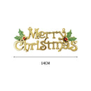 New Merry Christmas Letter Hanging Sign Xmas Tree Door Window Pendant Listing Ornaments New Year Party Home Decoration Supplies