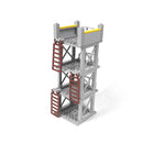 Military MOC Sentry Building Block Soldier Sandbag Fence Cannon Shell Barbed Wire Weapon Rack Training Field Watchtower Toy K018