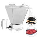 4L Stainless Steel Malt Crusher Adjustable Barley Grinder Low Speed Drill Available Manual Malt Mill Food Grinding Machine