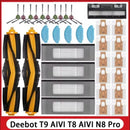 ECOVACS Deebot T8 AIVI T9 AIVI N8 Pro AIVI N9 N10 N10 Plus Accessories Main brush, side brush, filter, dust bag,Hepa Filter