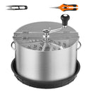 SucceBuy Leaf Bowl Trimmer 16" Trimmer Bowl Manuelle Blattschneidemaschine mit Edelstahlklingen für Twisted Spin Cut Clear Dome