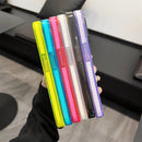 Neon Fluorescent Color Transparent Phone Case For iPhone 15 11 12 13 14 Pro Max Plus Bumper Clear Shockproof Soft Silicone Cover