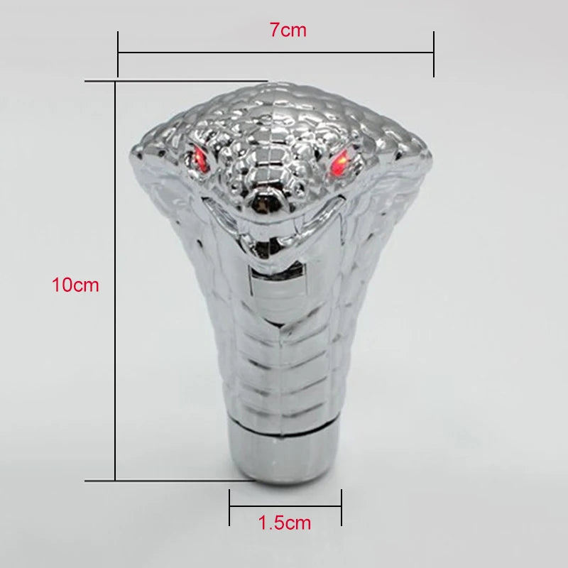 Cobras Snake Shape Car Gearbox Handle With LED Light Gear Levers Knob Car Modification TD326