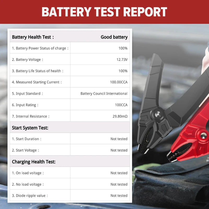 LAUNCH BST360 Bluetooth Battery Tester 11V 16V Car Motorcycle Battery Analyzer Load Cranking Charging Diagnostic Tool PK BM550