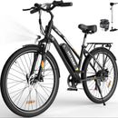 HITWAY Electric bike, 28 electric bikes, city e-bike with removable battery 36V 12Ah, motor 250W, 7 speeds