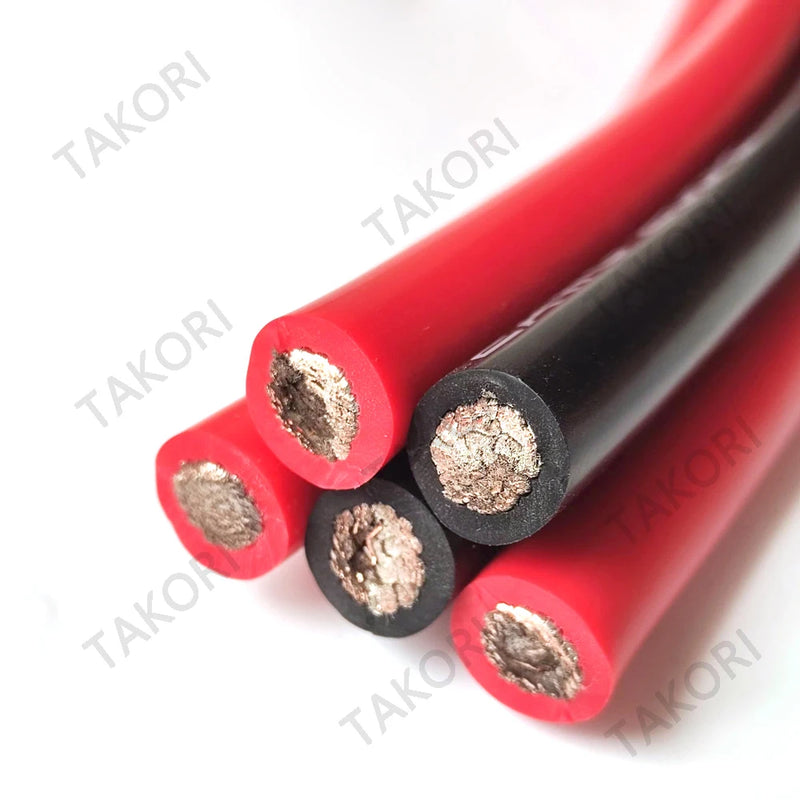 1M Heat-resistant Super Soft Silicone Cable 24 22 20 18 16 14 12 10 8 6 4 2 0 AWG Car Battery Flexible Tin-plated Copper Wire