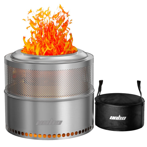 The Ember Titan | Large Stainless Steel Smokeless Fire Pit with Carry Bag