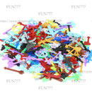 Candy Color My Weapons Building Blocks Soldier Figures Bow Arrow Pickaxe Hoe Sword Military Accessories Bricks Toys Gift Kid C12