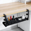 The Quiet Route | Retractable Clamp-On Under-Desk Cable Tray