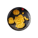 Halloween Cookie Mold Cartoon Wizard Kitten Cookies Flip Witch Candy Cutting Molds Stamp Pressing Pastry Decor Baking Tools