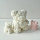 Rose Bear Heart Mold Flower Valentine'day DIY Mold Heart Shape Silicone Candle Mould