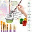 Paint Brush Cleaner Washer Multifunction Painting Brush Basin Holder and Organizer width Tray Palette Lid Cleaning Bucket Art To