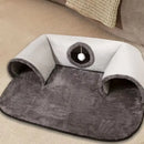 Warm Non-Slip Base Cat Tunnel Bed U-shaped Removable Washable Cat House Anti Dirty Cat Nest Pet Interactive