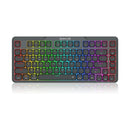 Redragon K706 PRO 75% Wireless Gasket RGB Gaming 3-Modes 82 Keys Low-Profile Linear Red Switch Keyboard