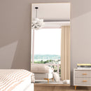 The Full-Length Horizon | 65-inch Floor Standing Black Metal Frame Mirror (24-inch Wide)