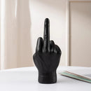Home Decor Desktop Resin Craft: Trendy Middle Finger Ins Style Decoration for Living Room, Entrances, and Hip Hop Room Decor