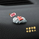 Cute Animal Car Dashboard Ornaments Decoration Sleeping Mini Cartoon Toy Auto Motorcycle Paste Ornament Pendant Decor