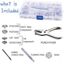 15mm Canvas Snap Kit, Marine Grade Snap Fastener Stainless Steel Snap Buttons for Boat Cover,Sewing Leather products,Tent