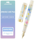 Jinhao 100 Centennial Resin Fountain Pen EF/F M / Bent Nib Golden Clip Business Office School Supplies Stationary PK 9019