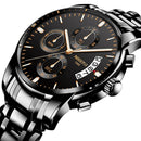 NIBOSI Uhr Herren Top Marke Luxus Blau Männer Datum Quarz Herrenuhren Wasserdichte Sportuhr Armbanduhr Relogio Masculino