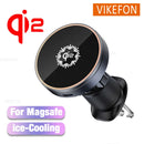 Magnetic Wireless Charger Car qi2 Cooling Air Outlet 360 Rotation Holder For Magsafe iPhone 16 15 14 13 12 Pro Max Fast Charging