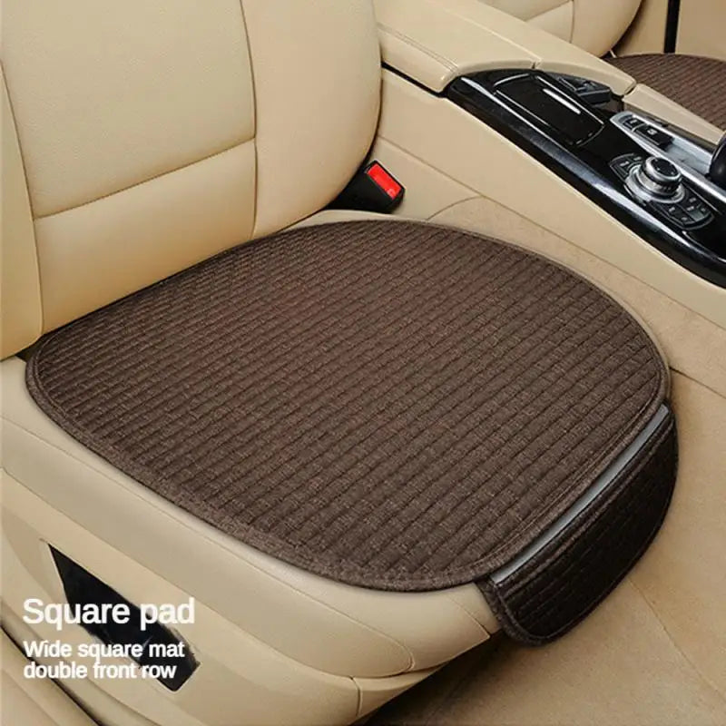 Car Seat Cover Front/ Rear/ Full Set Choose Car Seat Protector Cushion Linen Fabric Car Accessories Universal Size Anti-slip