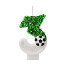 0-9 Numbers Football Cake Candle Kids Sports Theme Football Birthday Party Decoration Favors Cupcake Topper Cake Decor Supplies