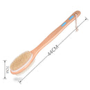 Exfoliating Wooden Body Massage Shower Brush Natural Bristle Bath Brush SPA Woman Man Skin Care Dry Body Brush with Long Handle